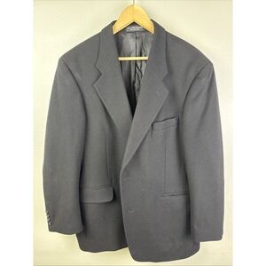 Gianfranco Ruffini Men Black Cashmere Blend Blazer Sz 42R Quiet Luxury Old Money